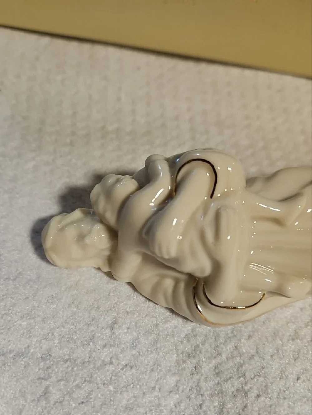 Lenox Cream Porcelain Figurine with Gold Trim 